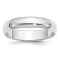 thumbnail image 1 of 14k White Gold 5mm Half-Round Band Size 9, 1 of 4