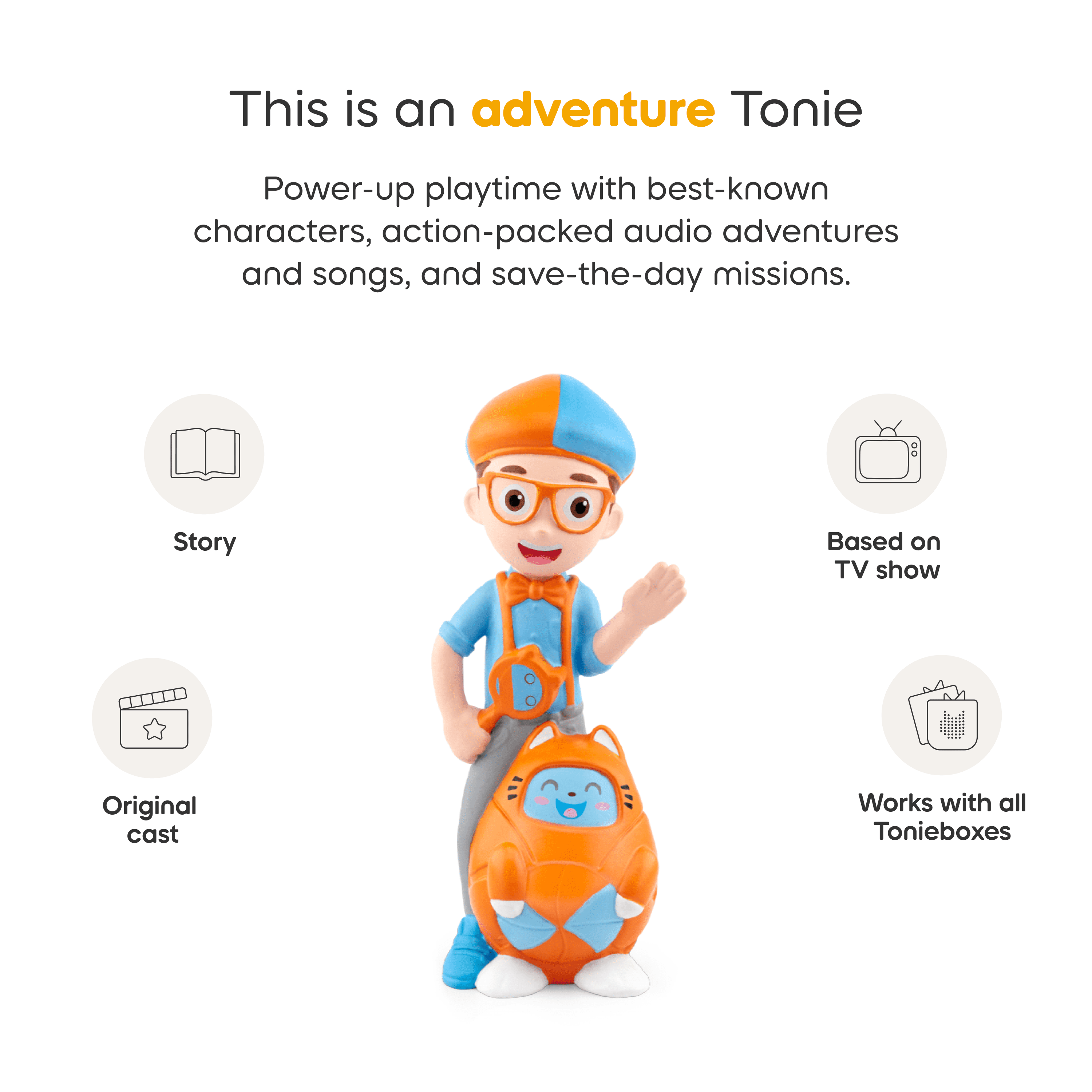 Tonies Blippi Audio Figurine (ENGLISH ONLY)
