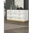thumbnail image 1 of ROBE TANNER K-LIVING EN BLANC AVEC ACCENT MÉTALLIQUE OR TITANE, 1 of 1