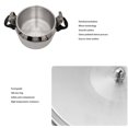 thumbnail image 4 of Aluminum Pressure Cooker, Explosion Proof Electric Pressure Cooker, Large Capacity Slow Cooker, Rice Cooker, Steamer, Sauté, Gas Stove Eletric Stove Cooking, Easy to Clean, 4 of 7