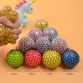 thumbnail image 3 of Balle en Maille Squishy, Jouet Balle Sensorielle Portable en Polyéthylène Coloré pour Autobus, 3 of 6