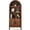 Walnut, variant on Best Choice Products 72" Tall Arched Pantry Cabinet w/ Doors, 5-Tier Storage Cabinet w/Adjustable Shelves - Walnut