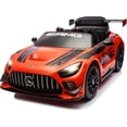 thumbnail image 1 of VOLTZ TOYS 24V Mercedes-AMG GT3 Kids Ride-On Racing Car with Premium Leather Seat, High-Speed Performance 24V Power Wheels, Motorized Track Toy with Parent Remote, Orange, 1 of 6