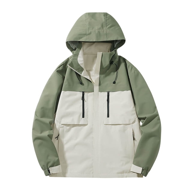 Pisexur Windbreaker Jacket Men's Spring And Charge Coat Thin Outdoor Mountaineering And Riding Windproof Work Coat Hiking Jacket Men Rain Coat Mens Jacket