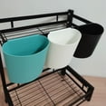 thumbnail image 4 of Lksixu White Plastic Storage Bins For Pantry Organization With Four Handles Kitchen Gadgets, 4 of 6