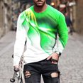 thumbnail image 2 of RKSTN Chemises pour Hommes Manches Courtes Manches Longues Imprimé Col Rond Chandail T-Shirt Blouse Chemises Hawaïennes pour Hommes, 2 of 3