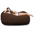 thumbnail image 1 of Ultimate Sack Fauteuil Poire Lounge Surdimensionné Confortable Causeuse, Suède Brun, 1 of 6