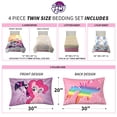 thumbnail image 3 of Franco Kids Bedding Super Soft Comforter and Sheet Set, 4 Piece Twin Size, My Little Pony, 3 of 4