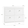 thumbnail image 3 of SoBuy FSR79-W Armoire à Chaussures 4 Tiroirs, Étagère à Chaussures, Unité de Rangement, 3 of 7