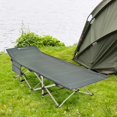 thumbnail image 2 of Goplus Lit de Camp Grand Pliable en Acier Robuste pour Intérieur et Extérieur Lit de Couchage Gris, 2 of 10