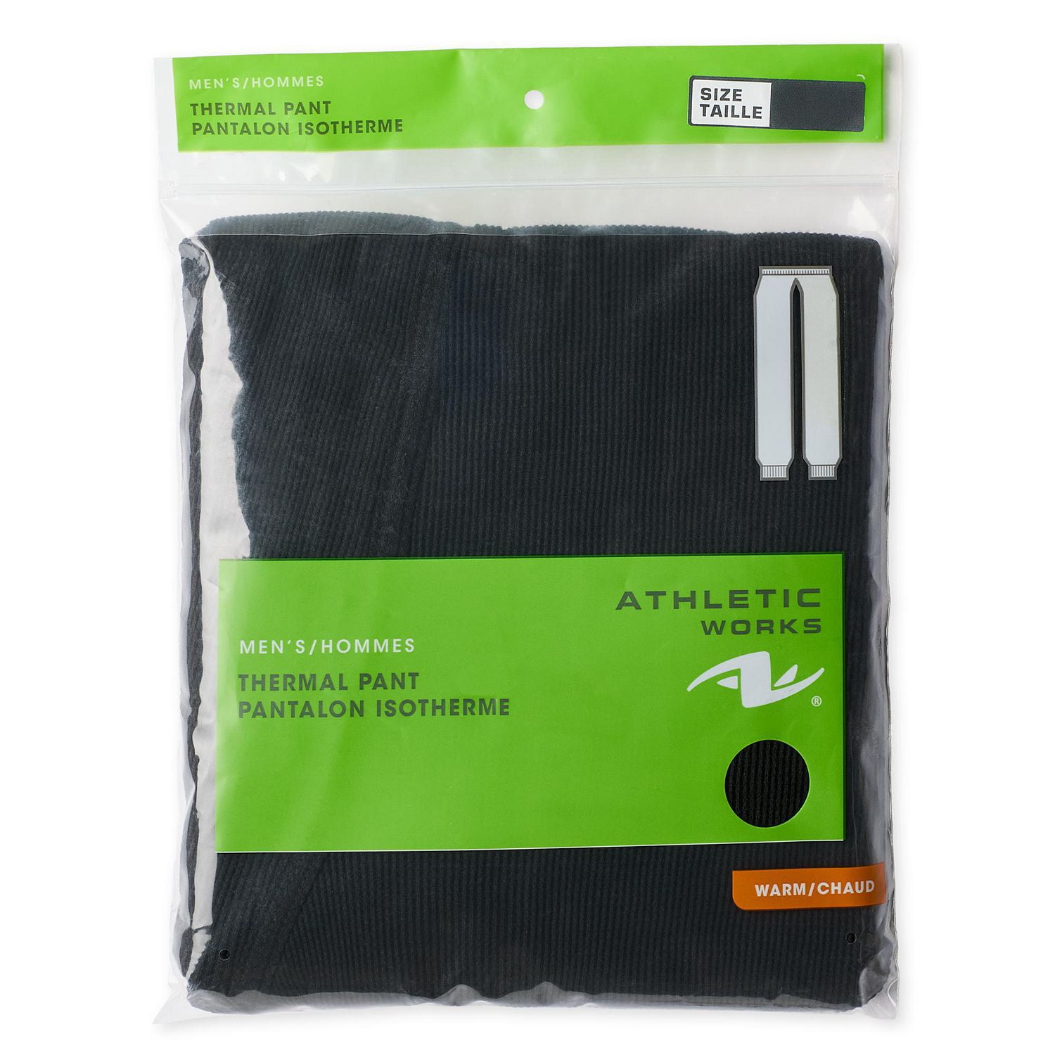 Pantalon isotherme en tricot gaufré Athletic Works pour hommes