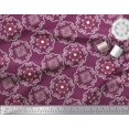 thumbnail image 3 of Soimoi polyester Crepe Fabric Damask Ethnic Decor Fabric Printed Yard 52 Inch Wide, 3 of 3