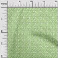 thumbnail image 2 of oneOone Viscose Jersey Light Green Fabric Abstract Sewing Material Print Fabric By The Yard 60 Inch Wide, 2 of 4