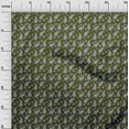 thumbnail image 3 of oneOone Cotton Silk Olive Green Fabric Florals Craft Projects Decor Fabric Printed By The Yard 42 Inch Wide, 3 of 4
