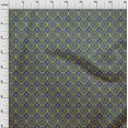 thumbnail image 3 of oneOone Cotton Poplin Fabric Diamond & Circle Block Print Fabric By Yard 56 Inch Wide, 3 of 4
