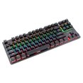 thumbnail image 1 of biojee Wired 87-Key Mechanical Gaming Keyboard Rainbow Backlit Keyboard For Windows PC Laptop for Game, 1 of 8