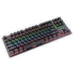 biojee wired 87-key mechanical gaming keyboard rainbow backlit keyboard for Windows PC laptops, suitable for gaming and office