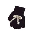 thumbnail image 1 of HAming Kids Knit Gloves Soft Comfy Thicken Winter Warm Touch Screen Texting Solid Color Mittens with Bow Tie, 1 of 3