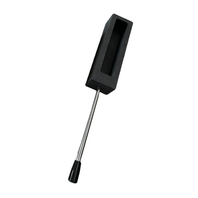 serony Graphite Ingot Castings Refining with Handle Graphite Bars Melting Ingot Tool Brass Graphite Ingot Pouring for Alloy Aluminum 3Kg