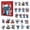B, variant on 2024 Christmas Advent Calendar - S-ti-tch 24PC Funny Christmas Blind Boxes with Different Resin Action Figure Toys, Merry Christmas 24-Days Countdown Calendar Gifts