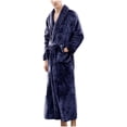 thumbnail image 4 of AherBiu Bath Robes Female Fleece Warm Winter Party Bathrobes Plush Soft Full Length Robe with Pockets, 4 of 5