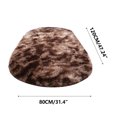 thumbnail image 3 of Hxlamzoo Fluffy Oval Area Rug, Soft Tie Dye Rug, Shaggy Colorful Rug, for Bedroom, Living Room, Teen Dorm, Baby Nursery, 11 Colors & 3 Sizes, 3 of 6