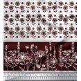 thumbnail image 3 of Soimoi Moss Georgette Fabric Bud & Floral Panel Decor Fabric Printed Yard 42 Inch Wide, 3 of 3