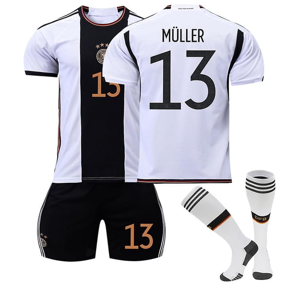 Muller 13# Jersey Home 2022-2023 New Season Germany Soccer T-shirts Jersey Set For Kids/youths