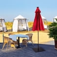 thumbnail image 3 of Gymax Base Carrée Lestée pour Parasol de Patio, Support 40 Lb pour l'Extérieur avec 3 Adaptateurs, 3 of 10