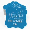 thumbnail image 2 of Inkdotpot Pack Of 100 Real Silver Foil Bracket Shape Paper Tags Thanks From The New Wedding Favor Hang Tags, 2 of 7