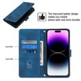 thumbnail image 3 of Compatible avec iPhone 14 Pro Max Étui en Cuir PU Classique Embossé avec Porte-Cartes Étui Antichoc, 3 of 5