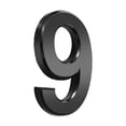 thumbnail image 2 of Penkiiy 2.36 Inch Stainless Steel Floating Metal House Numbers, Brushed Black Metal House Numbers and Letters, Modern Stainless Steel Address Numbers Letters for House Apartments, Hotels, Outside, 2 of 6