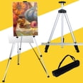 thumbnail image 3 of KLKCMS Collapsible Display Easel Tripod Stand Durable Non Slip Folding Tripod for Shows Argent, 3 of 9