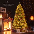 thumbnail image 2 of Costway 7 FT Pre-Lit Christmas Tree Hinged with 470 Multi-color Lights & 1646 Branch Tips, 2 of 10