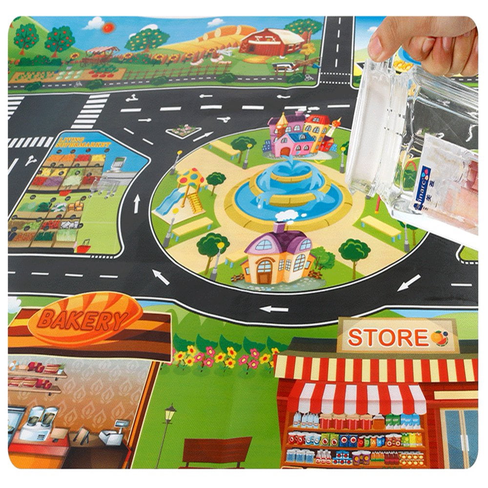 SkippiDoo Tapis de Route - Circuit de Course pour Enfants - Tapis de