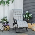 thumbnail image 2 of Outsunny Reclining Zero Gravity Chair with Adjustable Backrest, Light Grey, 2 of 10