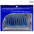 thumbnail image 1 of Maoww 10 Pcs Appâts de Pêche Simulés Réutilisables Leurres de Pêche Appâts Artificiels Portables en PVC 7cm Type 3, 1 of 1