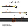 thumbnail image 2 of Amdohai Hoe Garden Tool Stainless Steel Garden Weeding Rring Loose Soil Gardening Long Handle Heavy Duty Adjustable Weeding Loop Stirrup, 2 of 8