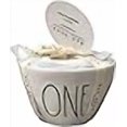 thumbnail image 3 of Rae Dunn 4 Piece WHOLE HALF THIRD QUARTER Glossy White Ceramic Measuring Cups Set, 3 of 3