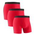 thumbnail image 1 of Plebaso Mens Cotton Underwear Long Leg Boxer Sports Briefs for Men Breathable Everyday Boxers Multipack, 1 of 5