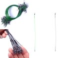 thumbnail image 3 of ziyahi 10pcs Fishing Line Steel Wire Leader Swivel Fishing Accessory Leadcore Leash Sea Fishing Rod Line, 3 of 6