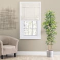 thumbnail image 3 of Camalay Harmony Light Filtering Adhesive Fastener Cascade Roman Shade 27 x 64 in Natural, 3 of 6