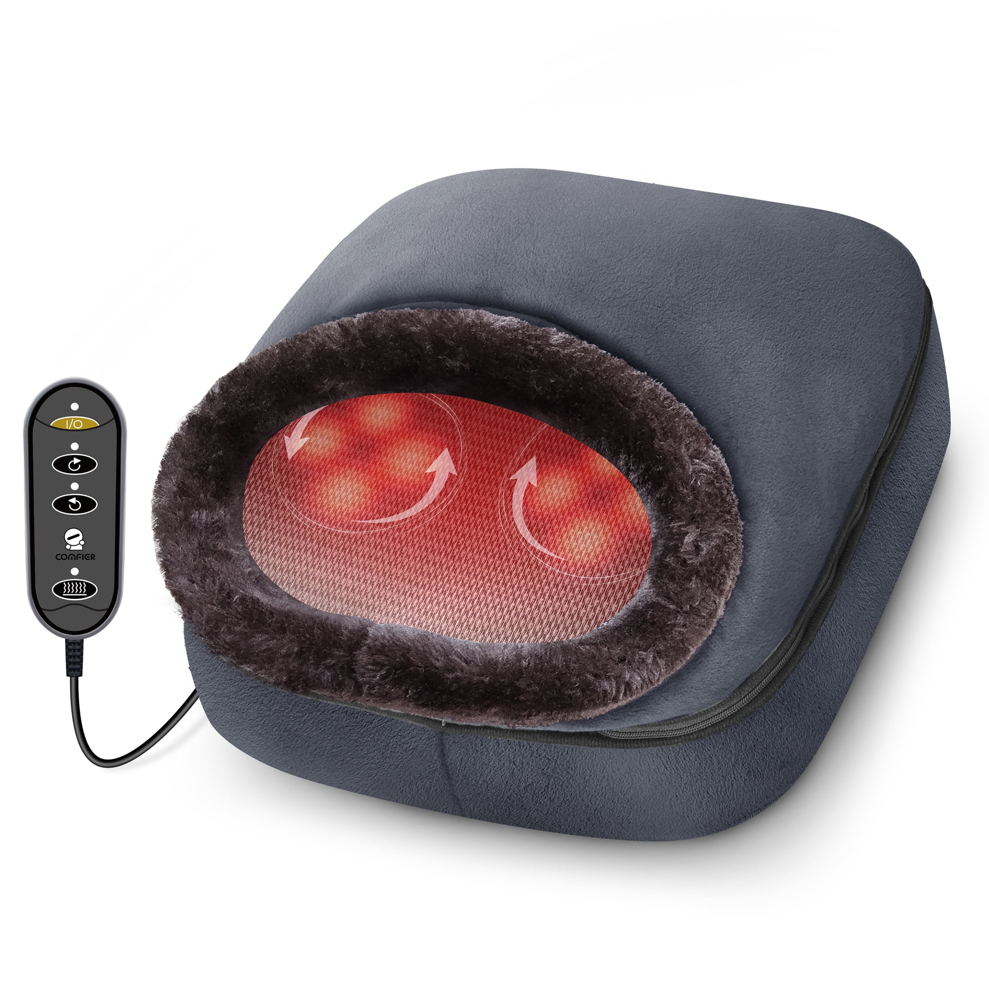 Comfier Kneading Shiatsu Foot & Back Massager with Heat, Feet Warmer Machine Gift For Family