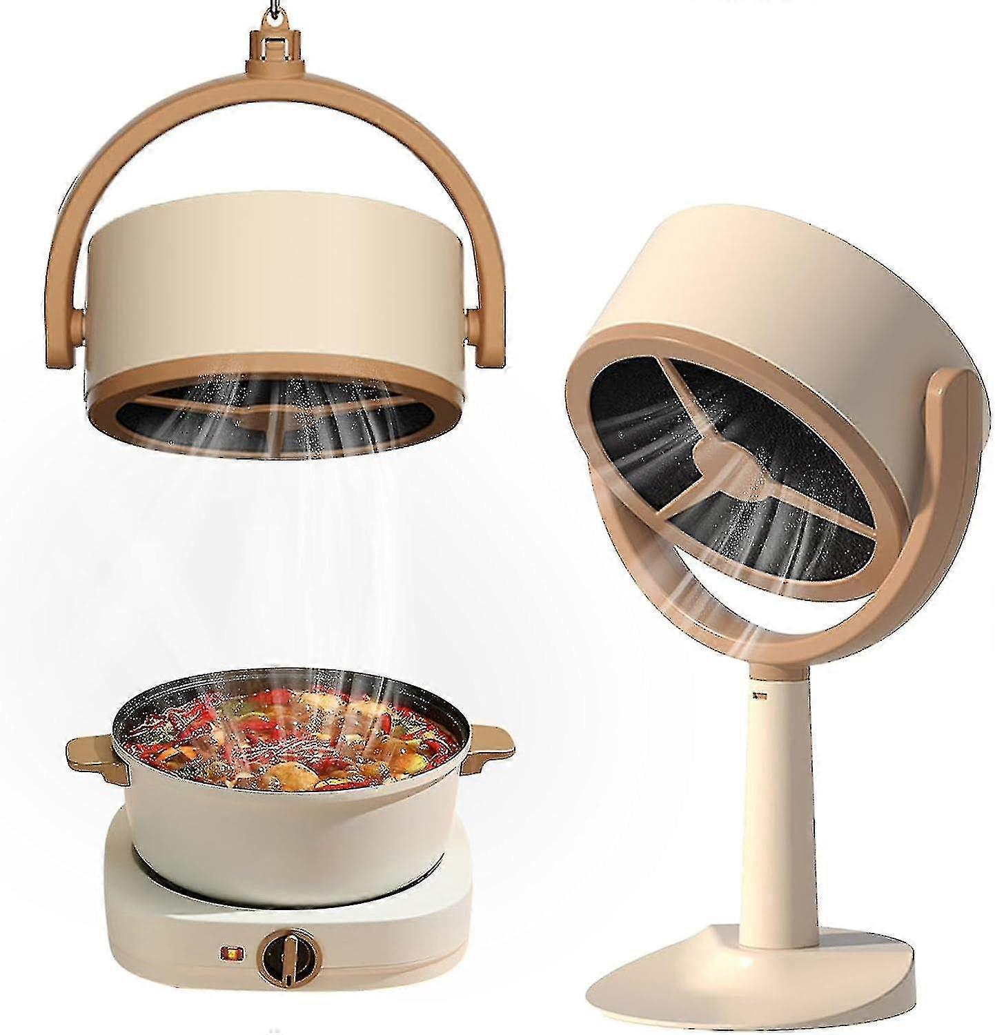Desktop Range Hood, Portable Range Hood With 2 Speed Exhaust Fan, Adjustable Hanging Mini Extractor Hood With Strong Suction And Low Noise Filtering F1 Range Hood