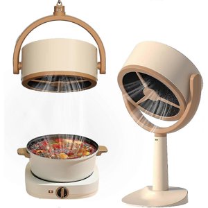 Hotte de bureau, Hotte portable avec 2 Ventilateur d'échappement de vitesse, suspension réglable Mini Capuche d'extraction avec forte aspiration et faible bruit filtre F1 Hotte de portée