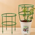 thumbnail image 4 of Garden Plant Support Climbing Frame Flower Trellis Tomato Cage Vegetable Rack Bonsai Tool Plant Stake Climbing Plant Support System White Coated, 4 of 9