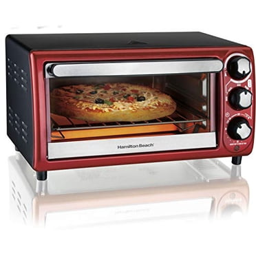 Hamilton Beach 4-Slice Red Toaster Oven