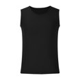 thumbnail image 4 of Timegard Tank Tops Men Crewneck Sleeveless Comfy Solid Color Casual Slim Fitting Tee Shirts Blouse, 4 of 5