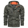 thumbnail image 2 of Men's Jacket Mid-length Casual Outdoor Hooded Plus Size Jacket Spring And Autumn Clothes, 2 of 9