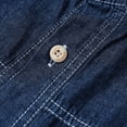 thumbnail image 3 of AherBiu Plus Size Mens Shirts Long Sleeve Button down Denim Shirt Regular Fitted Fall Winter Fashion Tees Tops, 3 of 8